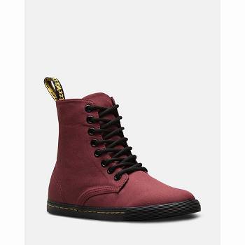 Dr Martens Sheridan Platene - Bordove Cizmy Detske, DR0433